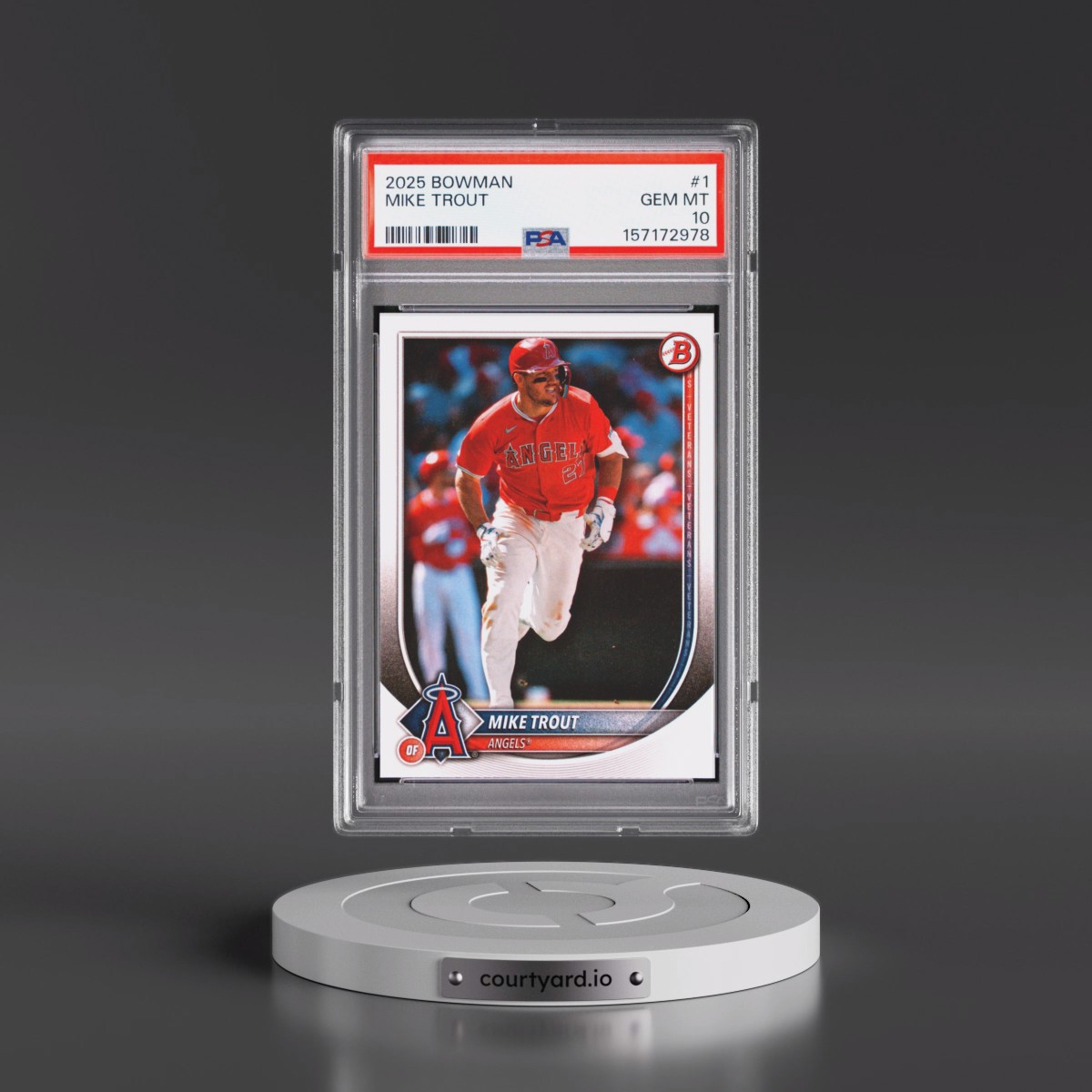 2025 Bowman #1 Mike Trout (PSA 10 GEM MINT)