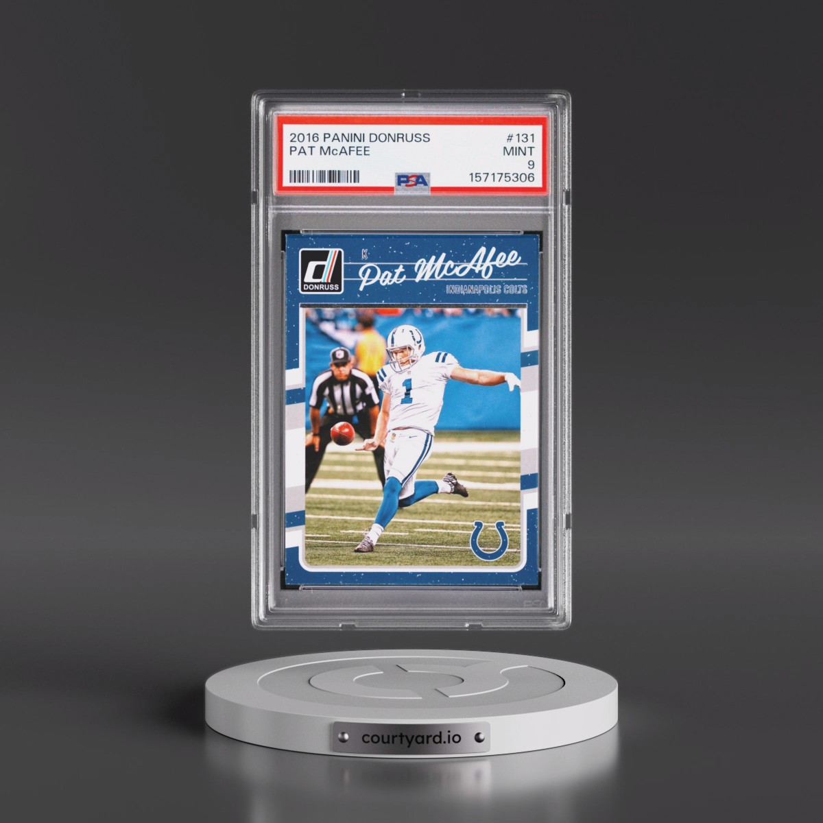 2016 Panini Donruss #131 Pat McAfee (PSA 9 MINT)