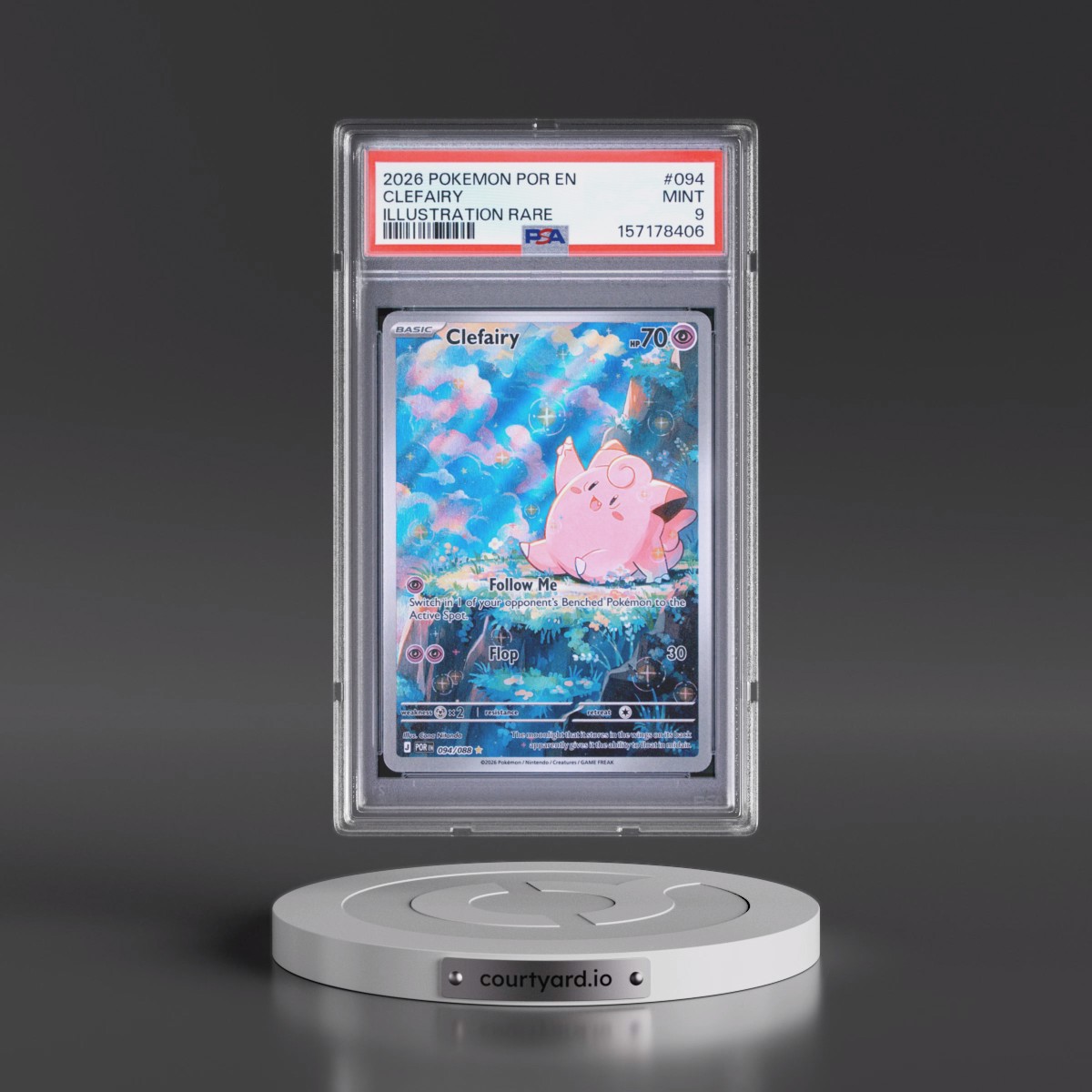 2026 Pokémon Por EN-Perfect Order #094 Clefairy - Illustration Rare (PSA 9 MINT)