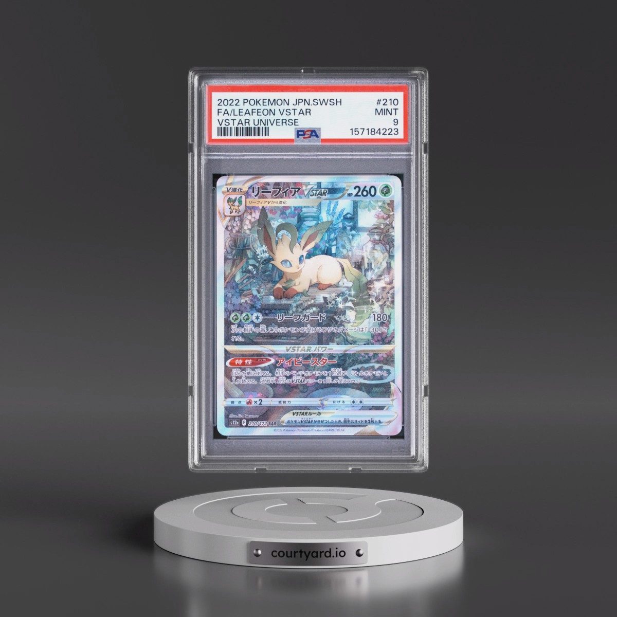 2022 Pokémon Sword & Shield Vstar Universe #210 Leafeon Vstar - Full Art (PSA 9 MINT)