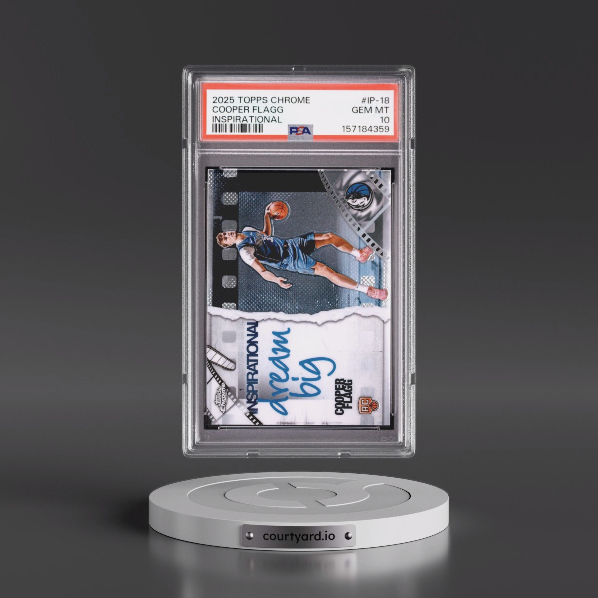 2025 Topps Chrome Inspirational #IP-18 Cooper Flagg (PSA 10 GEM MINT)