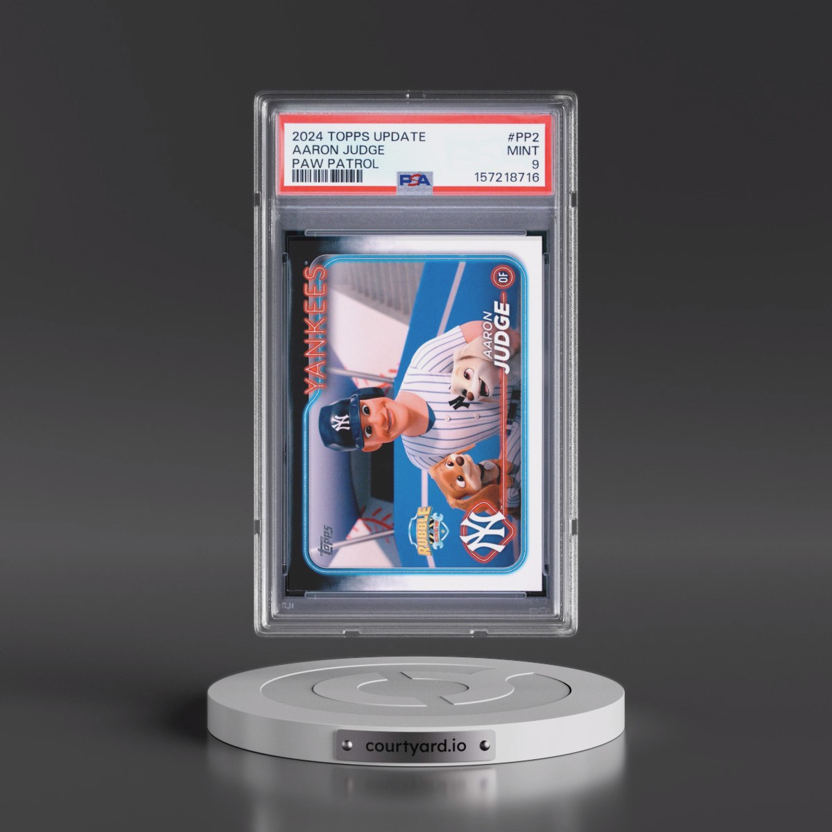 2024 Topps Update Paw Patrol #PP2 Aaron Judge (PSA 9 MINT)
