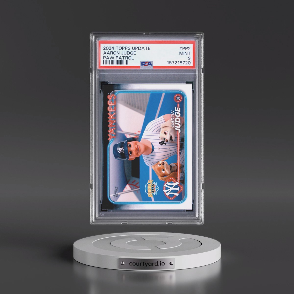2024 Topps Update Paw Patrol #PP2 Aaron Judge (PSA 9 MINT)