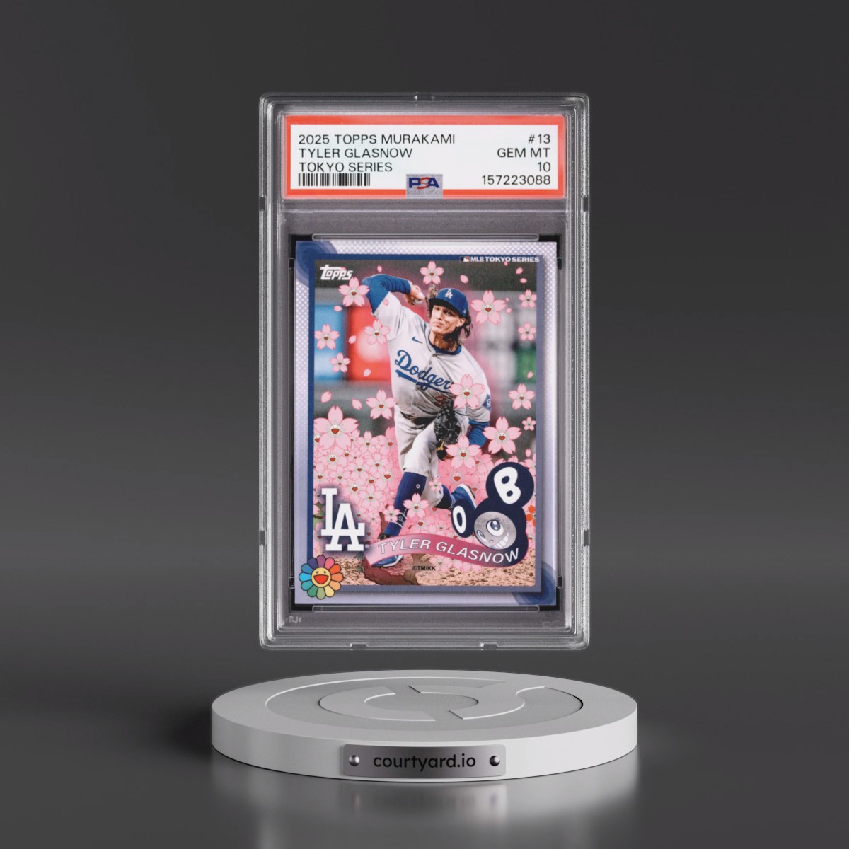 2025 Topps Takashi Murakami + MLB World Tour Tokyo Series #13 Tyler Glasnow (PSA 10 GEM MINT)