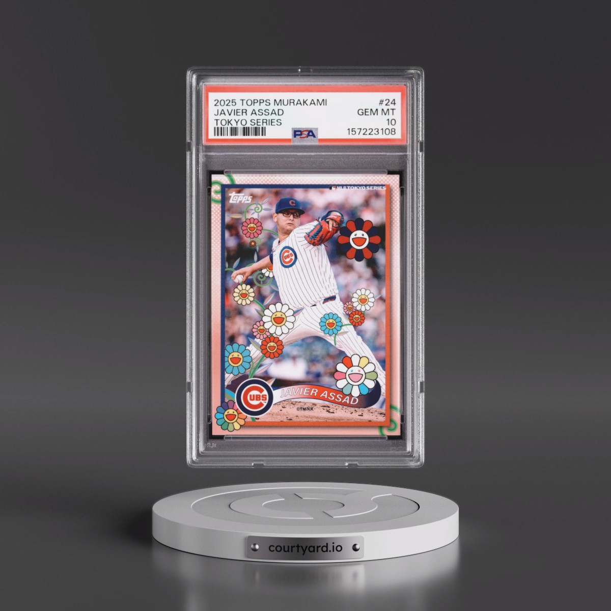 2025 Topps Takashi Murakami + MLB World Tour Tokyo Series #24 Javier Assad (PSA 10 GEM MINT)