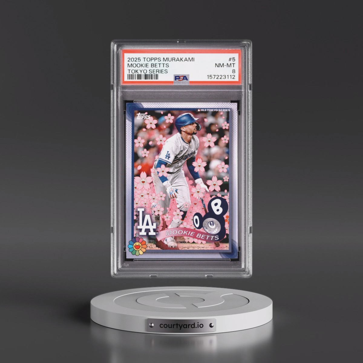 2025 Topps Takashi Murakami + MLB World Tour Tokyo Series #5 Mookie Betts (PSA 8 NM-MT)
