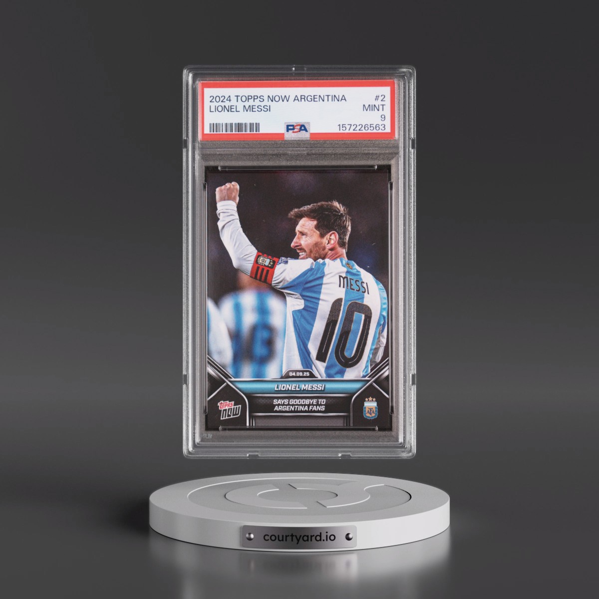 2024 Topps Now Argentina #2 Lionel Messi (PSA 9 MINT)
