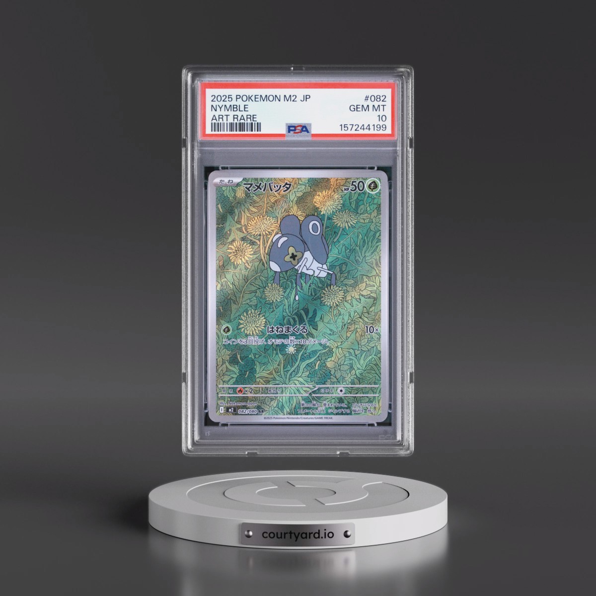 2025 Pokémon M2-Inferno X #082 Nymble - Art Rare (PSA 10 GEM MINT)