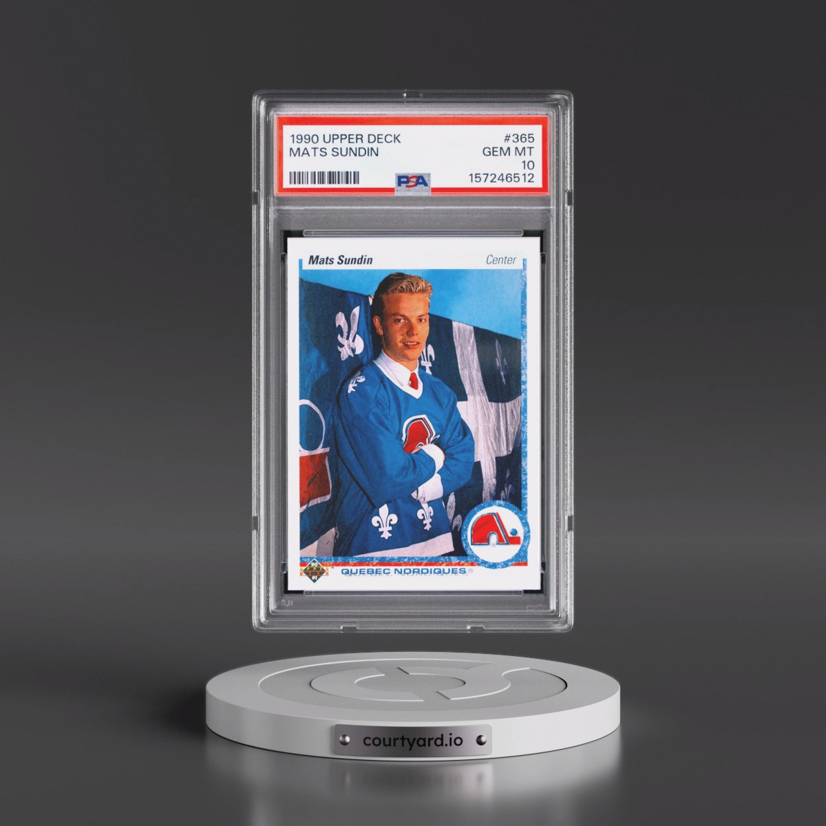 1990 Upper Deck #365 Mats Sundin (PSA 10 GEM MINT)