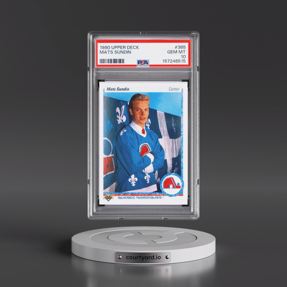 1990 Upper Deck #365 Mats Sundin (PSA 10 GEM MINT)