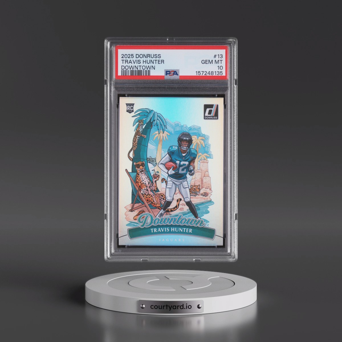 2025 Panini Donruss Downtown #13 Travis Hunter (PSA 10 GEM MINT)