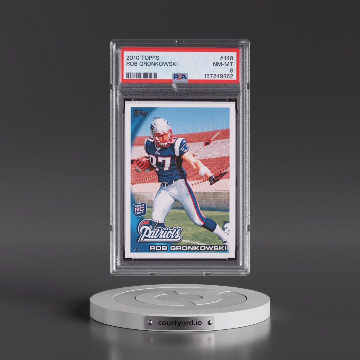 2010 Topps Rob Gronkowski #148 PSA 8