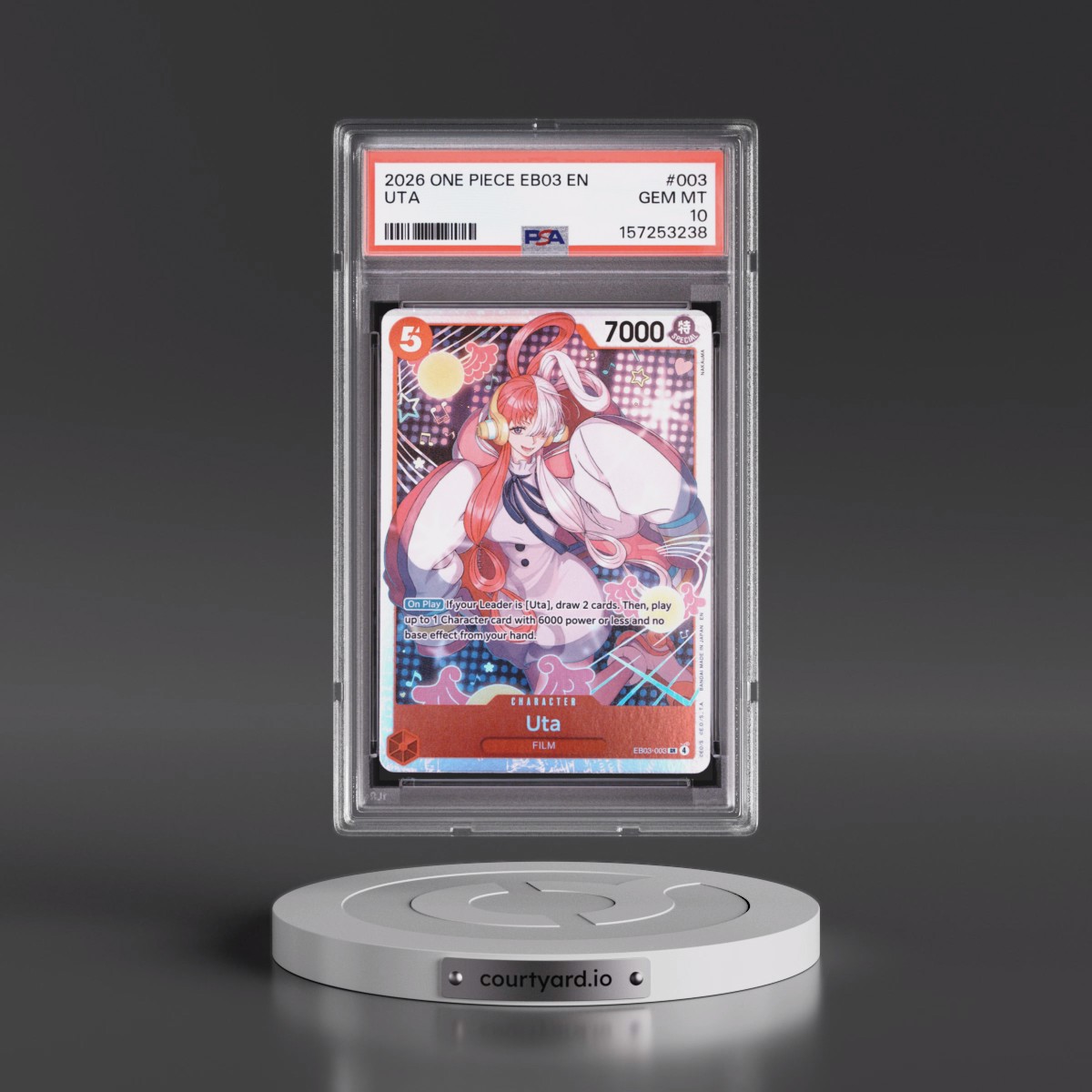 2026 One Piece EB03-Extra Booster -One Piece Heroines Edition Uta #003 PSA 10