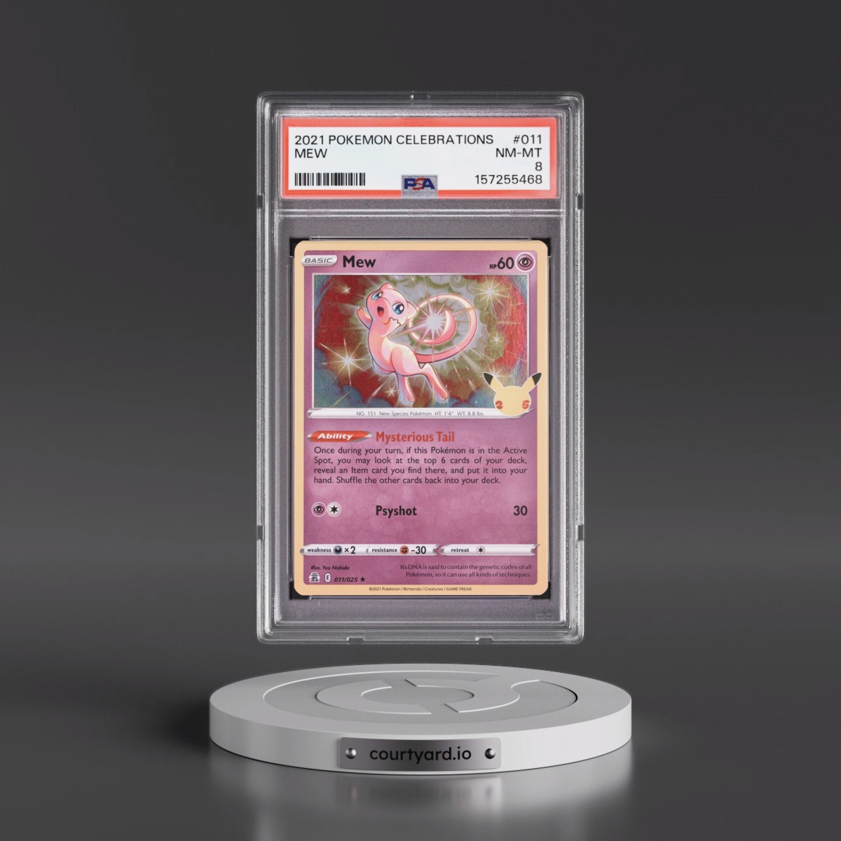 2021 Pokémon Celebrations #011 Mew (PSA 8 NM-MT)
