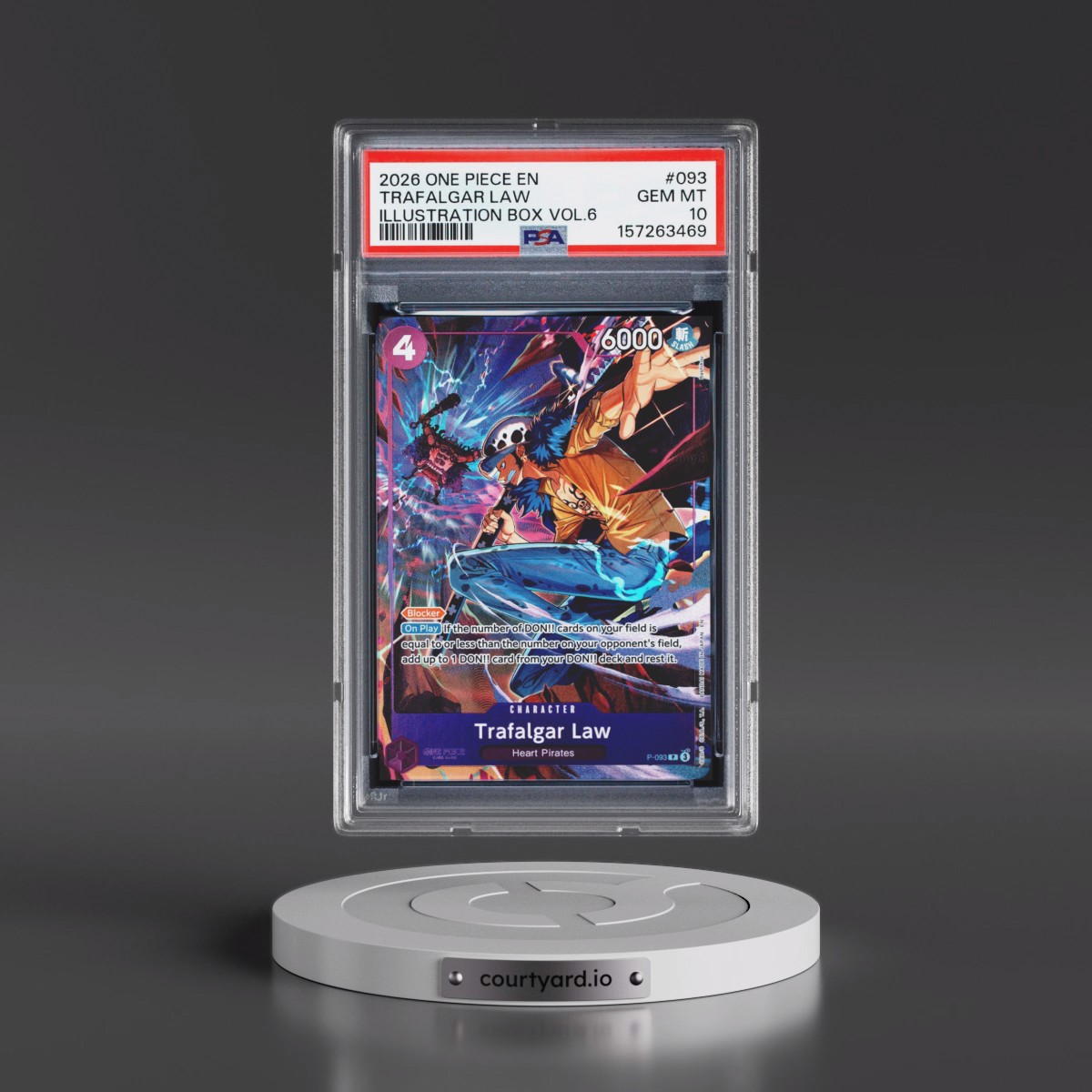 2026 One Piece Promos #093 Trafalgar Law - Illustration Box Vol.6 (PSA 10 GEM MINT)