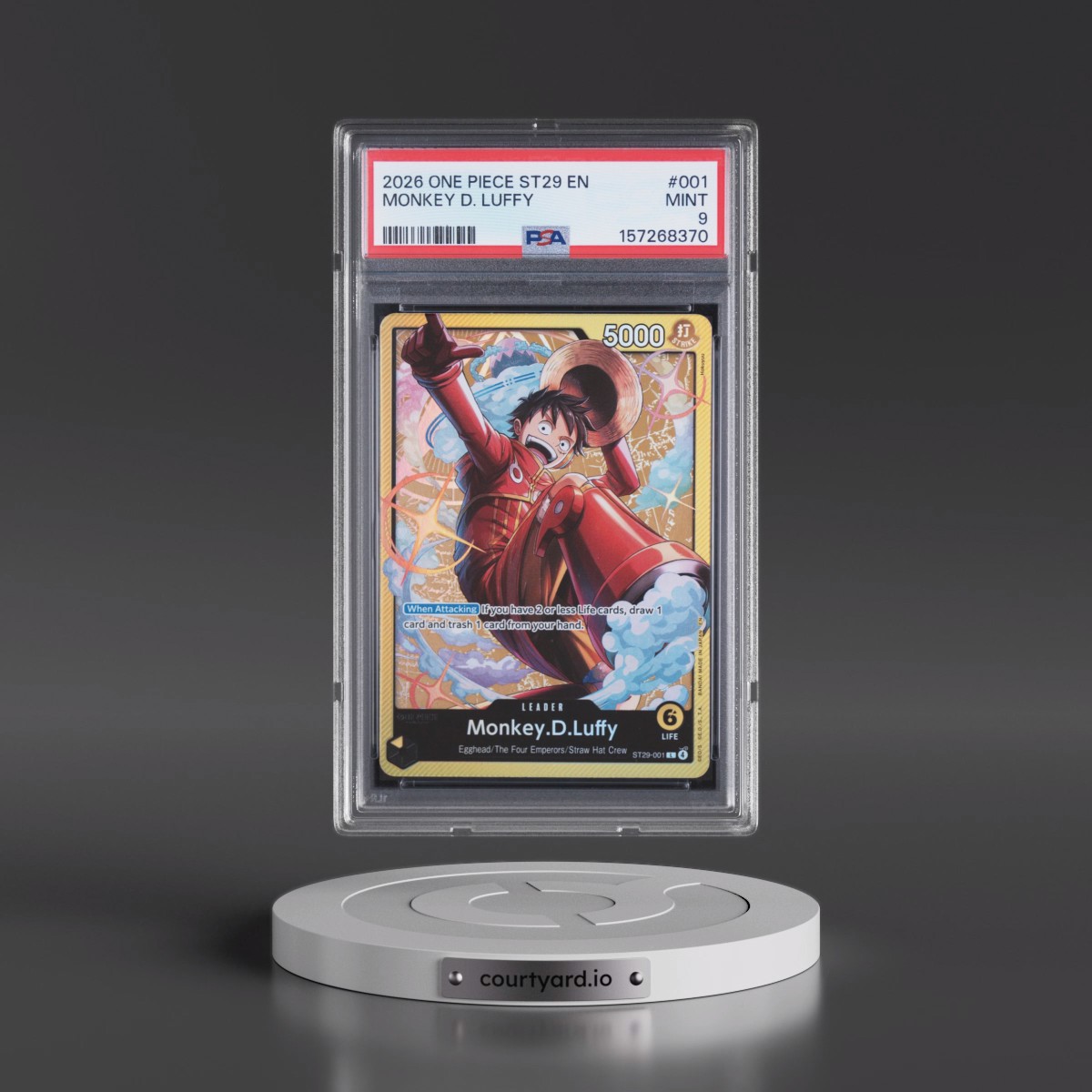 2026 One Piece Starter Deck ST29-Egghead #001 Monkey D. Luffy (PSA 9 MINT)
