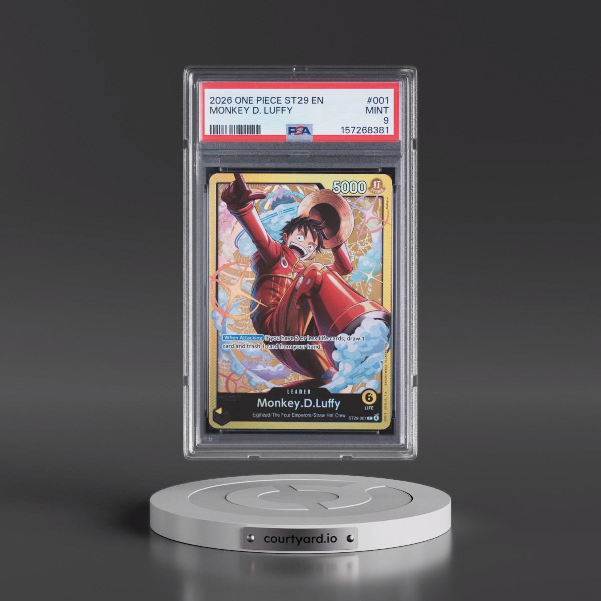 2026 One Piece Starter Deck ST29-Egghead #001 Monkey D. Luffy (PSA 9 MINT)
