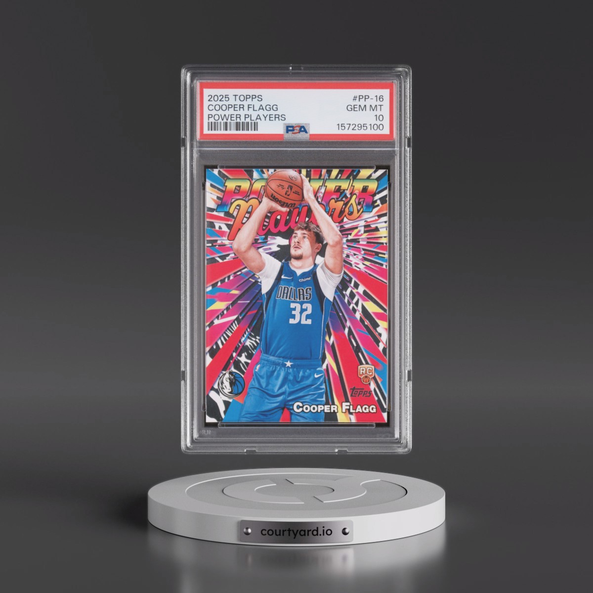 2025 Topps Power Players #PP-16 Cooper Flagg (PSA 10 GEM MINT)