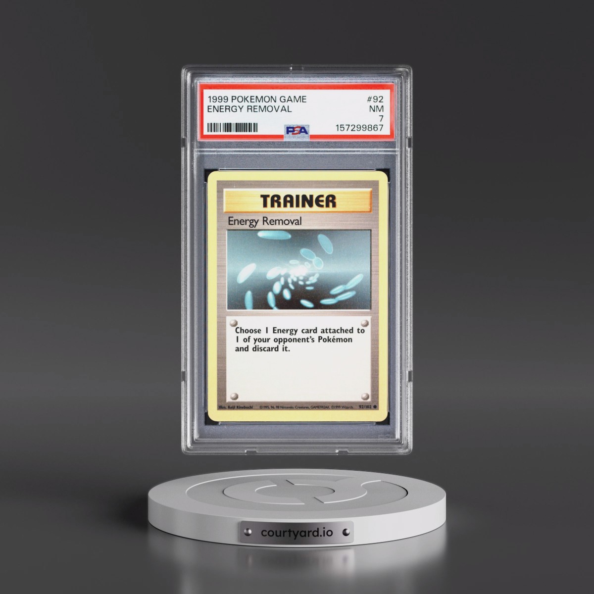 1999 Pokémon Game #92 Energy Removal (PSA 7 NM)