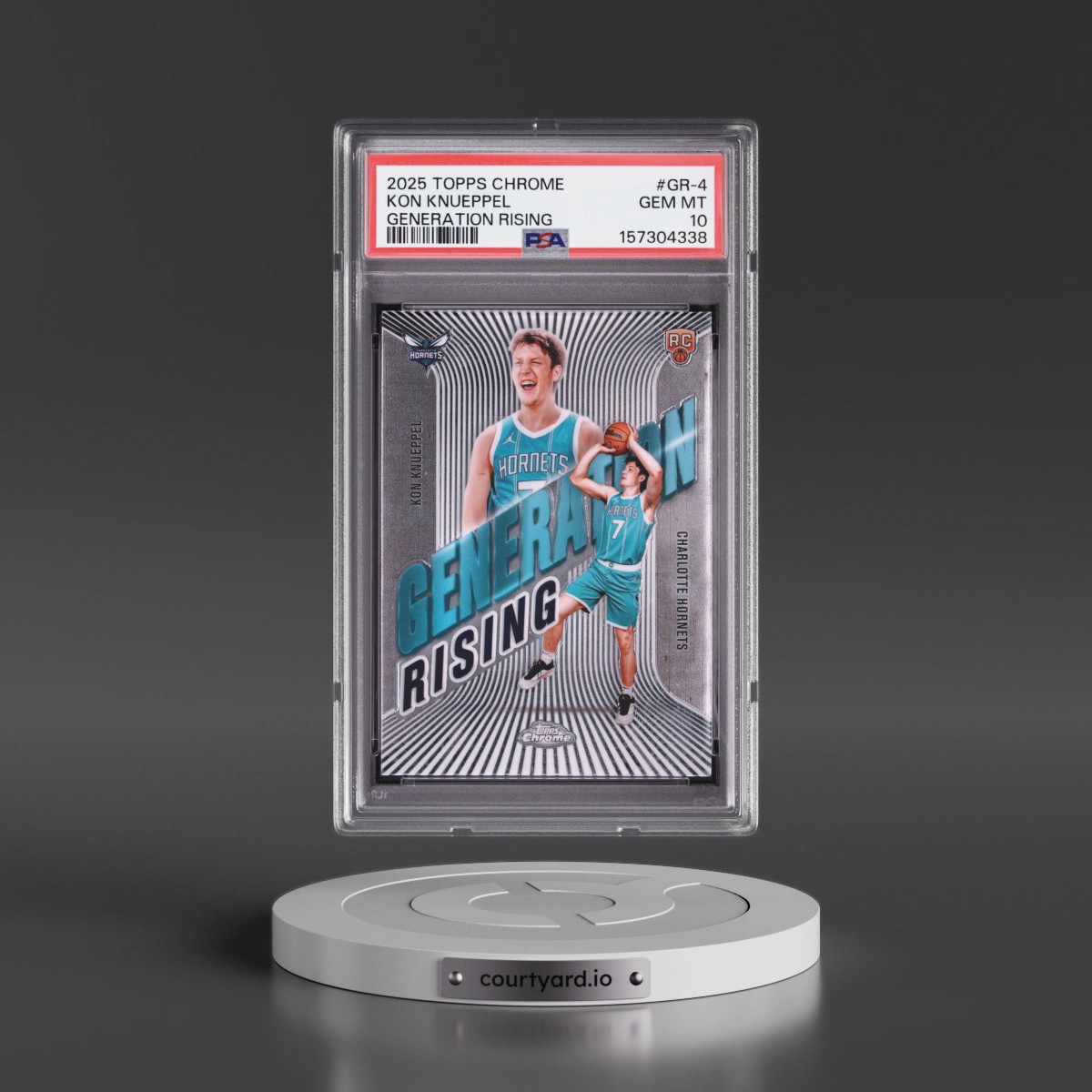 2025 Topps Chrome Generation Rising #GR-4 Kon Knueppel (PSA 10 GEM MINT)