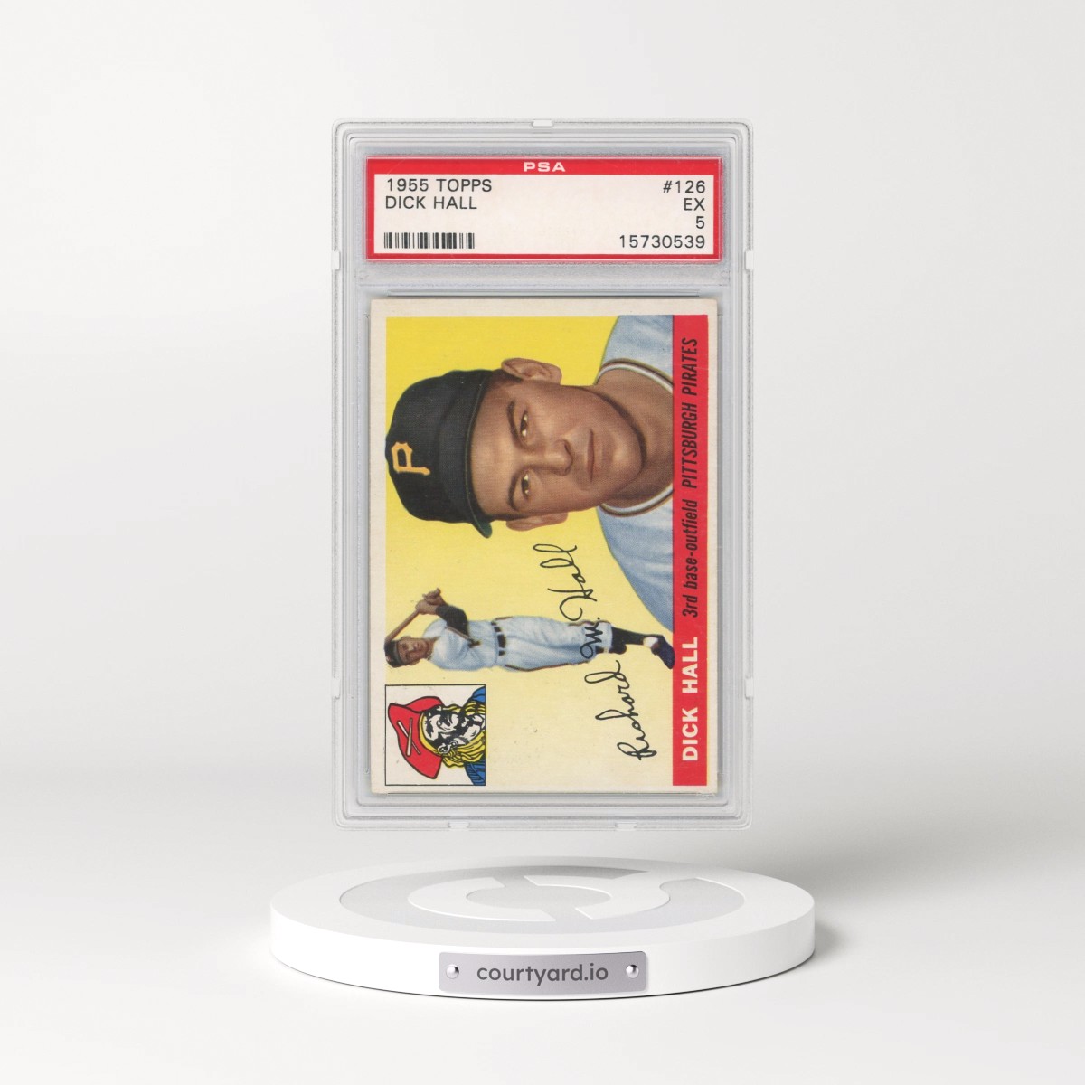 1955 Topps #126 Dick Hall (PSA 5 EX)
