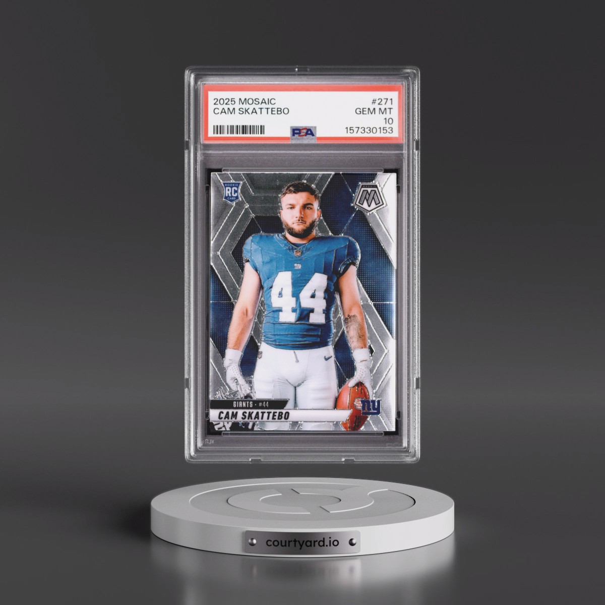 2025 Panini Mosaic #271 Cam Skattebo (PSA 10 GEM MINT)