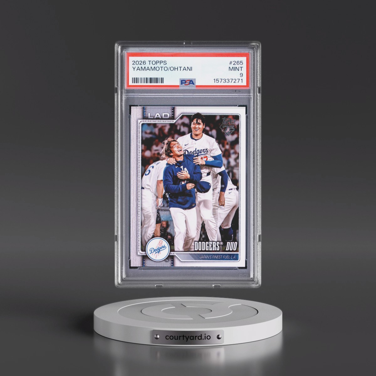 2026 Topps #265 Shohei Ohtani/Yoshinobu Yamamoto (PSA 9 MINT)