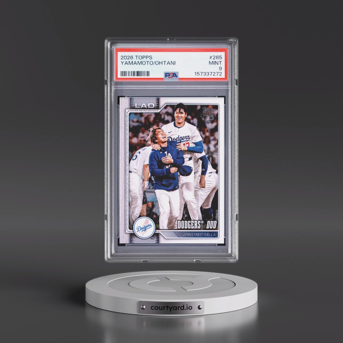 2026 Topps #265 Shohei Ohtani/Yoshinobu Yamamoto (PSA 9 MINT)