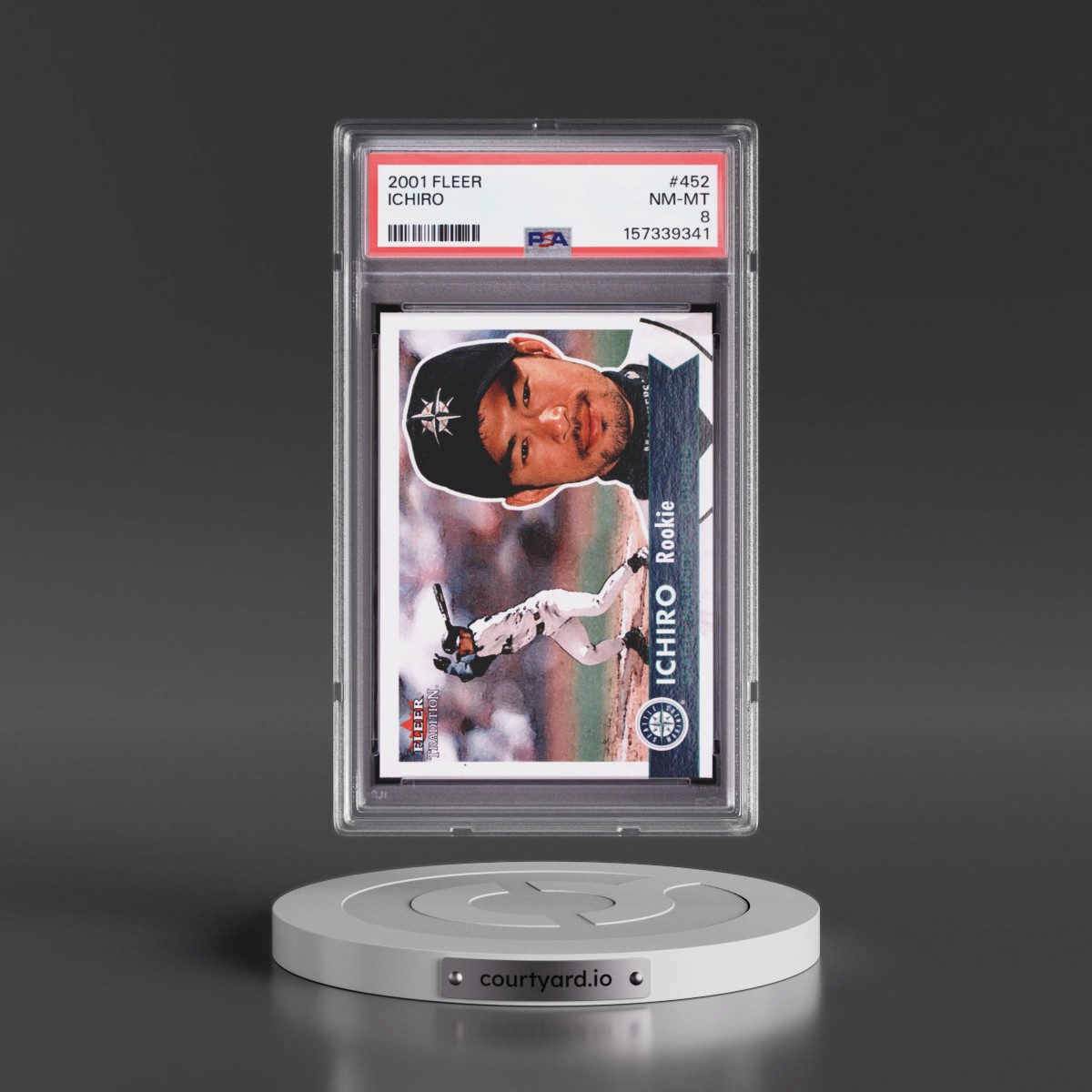 2001 Fleer Ichiro #452 PSA 8