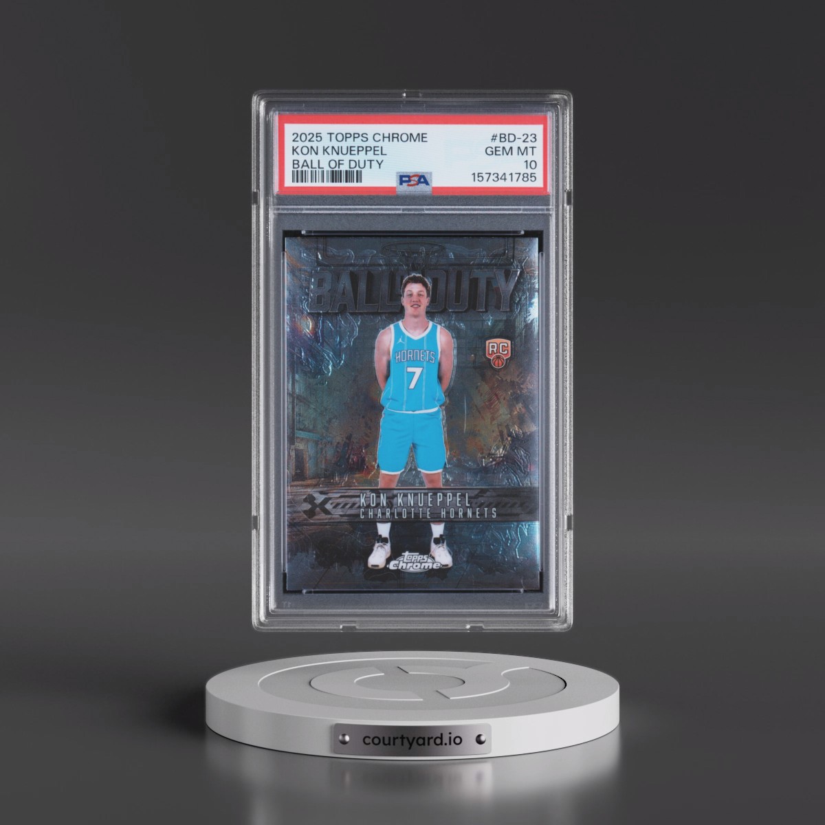 2025 Topps Chrome Ball of Duty #BD-23 Kon Knueppel (PSA 10 GEM MINT)
