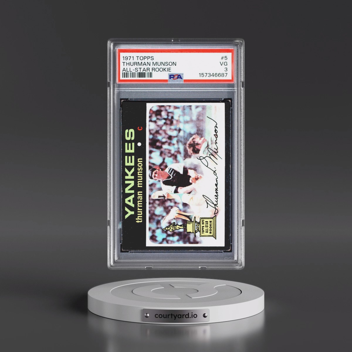 1971 Topps #5 Thurman Munson - All-Star Rookie (PSA 3 VG)