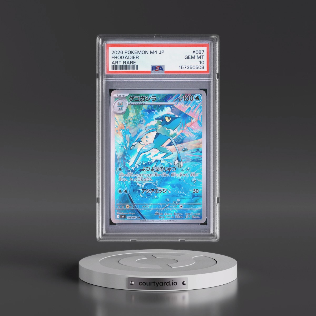 2026 Pokémon M4-Ninja Spinner #087 Frogadier - Art Rare (PSA 10 GEM MINT)