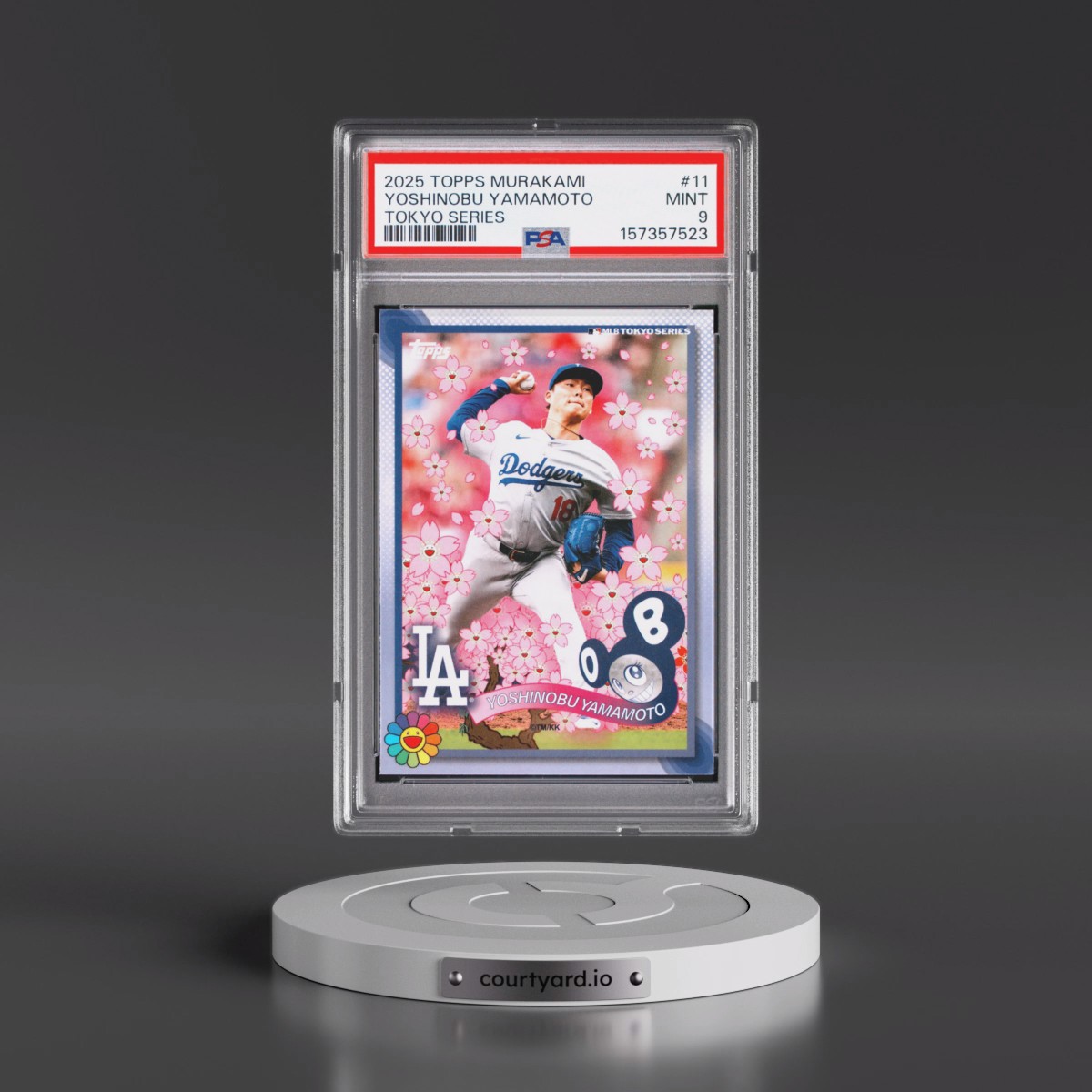 2025 Topps Takashi Murakami + MLB World Tour Tokyo Series #11 Yoshinobu Yamamoto (PSA 9 MINT)