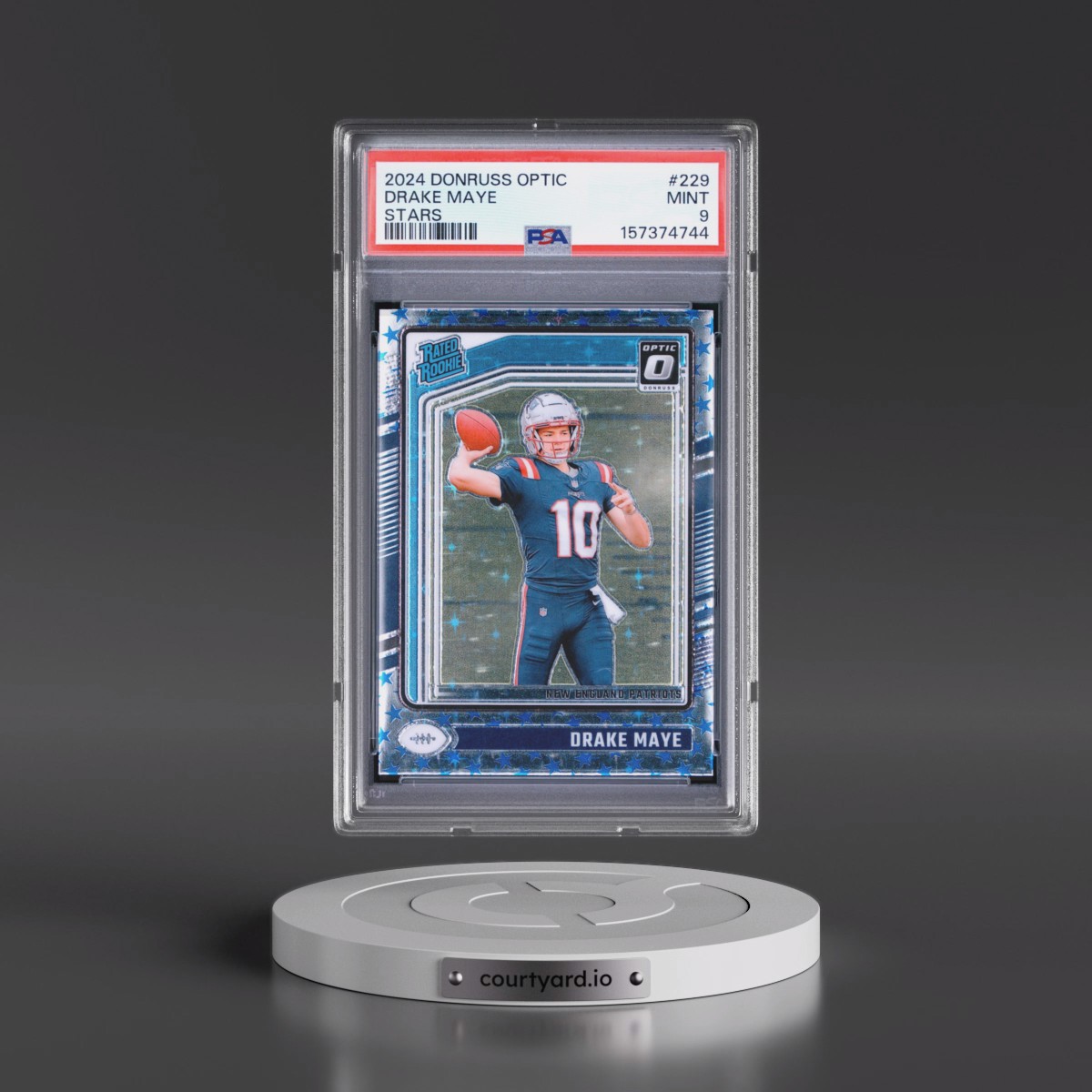 2024 Panini Donruss Optic #229 Drake Maye - Stars (PSA 9 MINT)