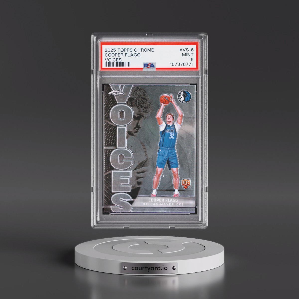 2025 Topps Chrome Voices #VS-6 Cooper Flagg (PSA 9 MINT)