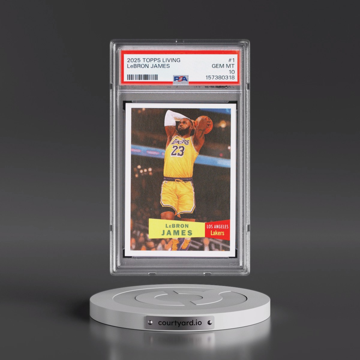 2025 Topps Living #1 LeBron James (PSA 10 GEM MINT)