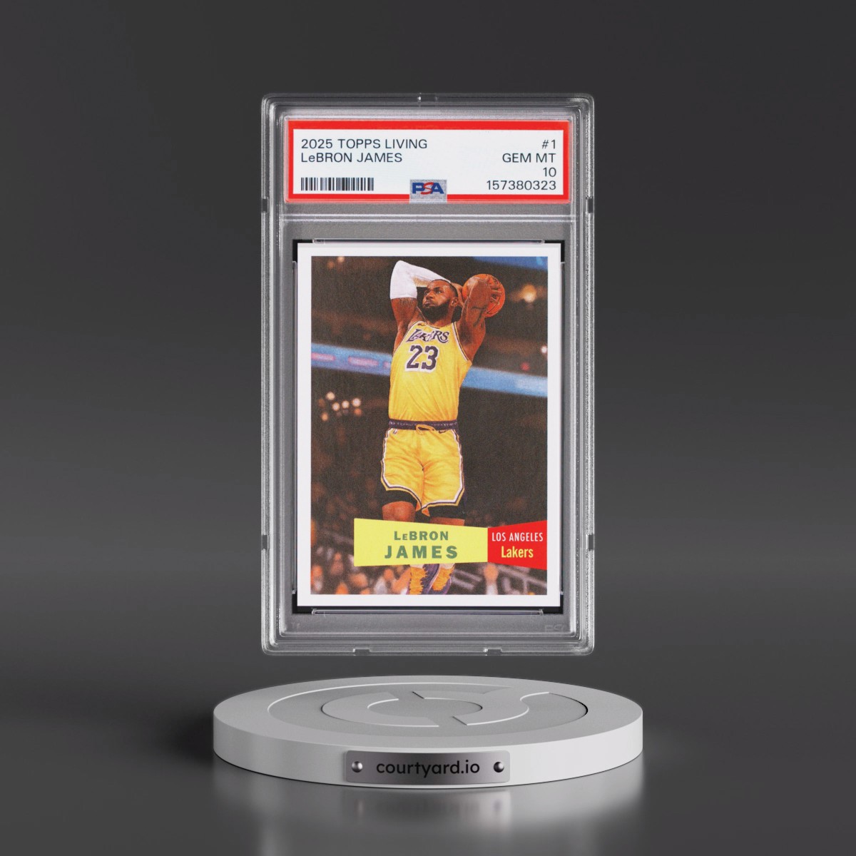 2025 Topps Living #1 LeBron James (PSA 10 GEM MINT)