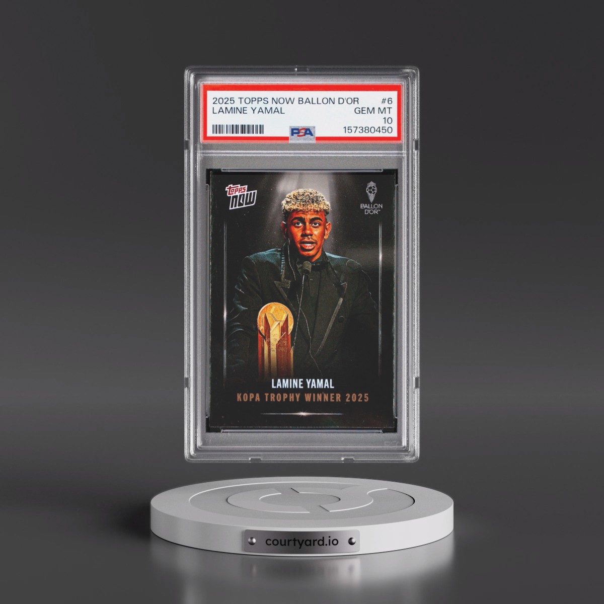 2025 Topps Now Ballon D'or #6 Lamine Yamal (PSA 10 GEM MINT)