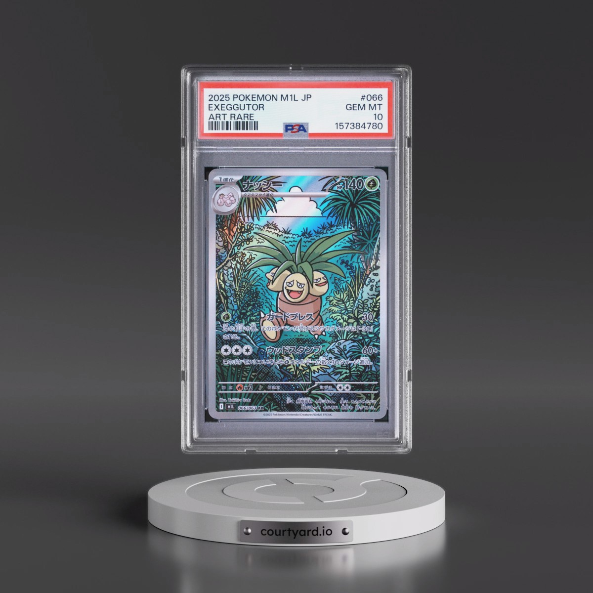 2025 Pokémon M1l-Mega Brave #066 Exeggutor - Art Rare (PSA 10 GEM MINT)