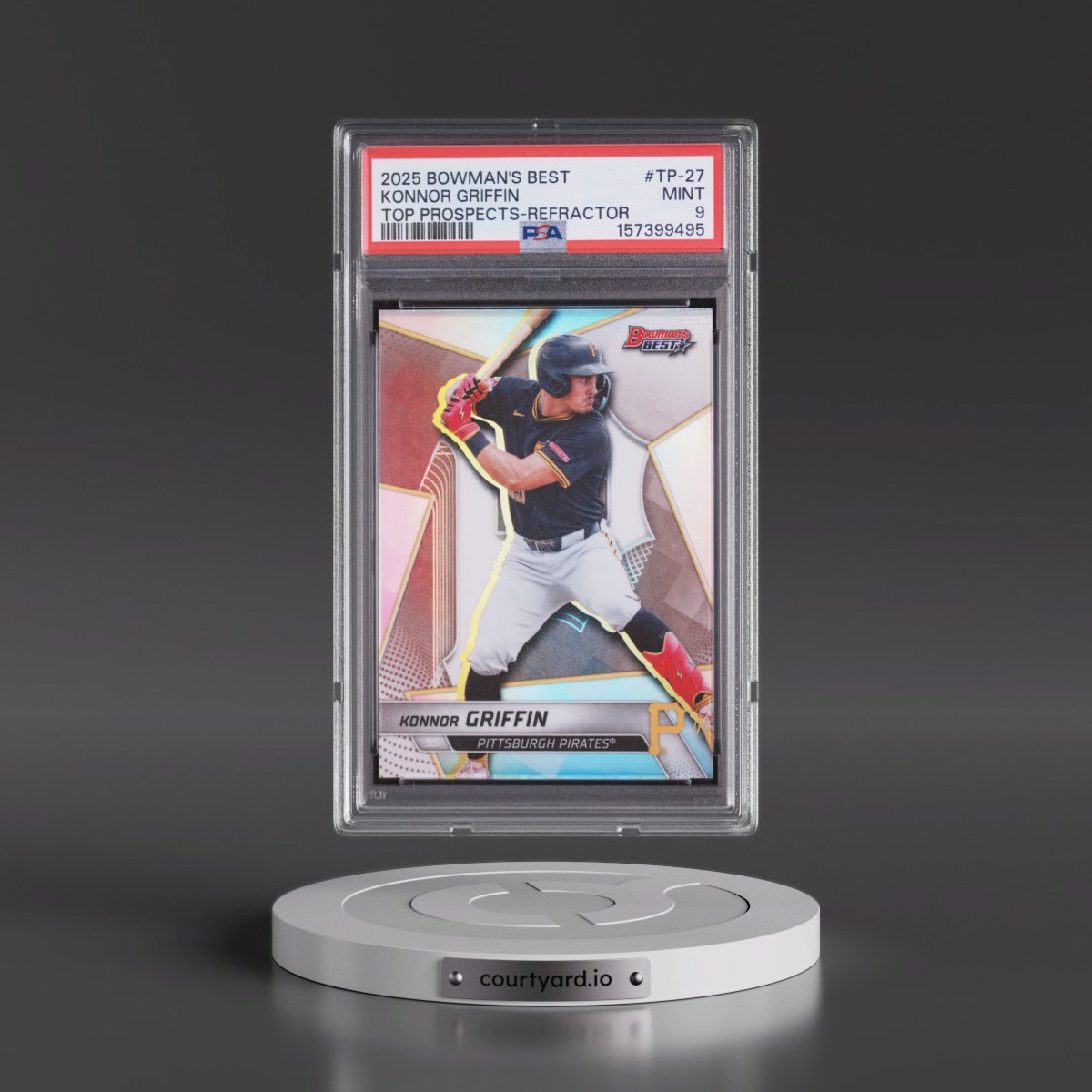 2025 Bowman's Best Top Prospects #TP-27 Konnor Griffin - Refractor (PSA 9 MINT)
