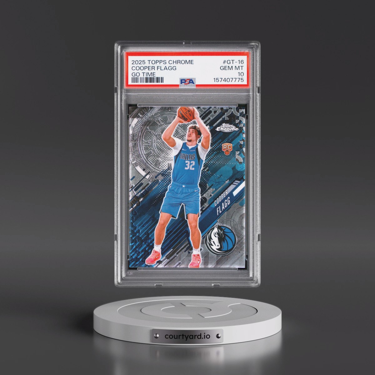 2025 Topps Chrome Go Time #GT-16 Cooper Flagg (PSA 10 GEM MINT)