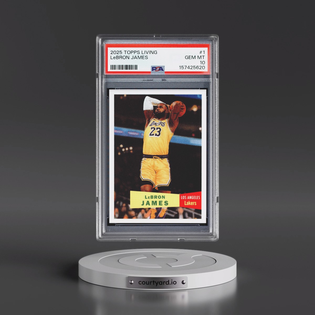 2025 Topps Living #1 LeBron James (PSA 10 GEM MINT)