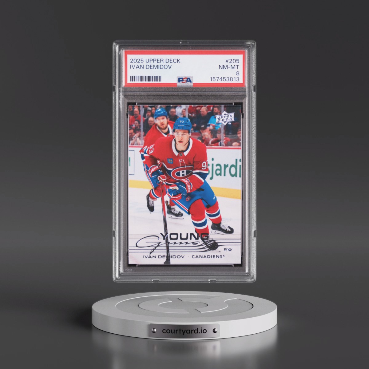 2025 Upper Deck Ivan Demidov #205 PSA 8
