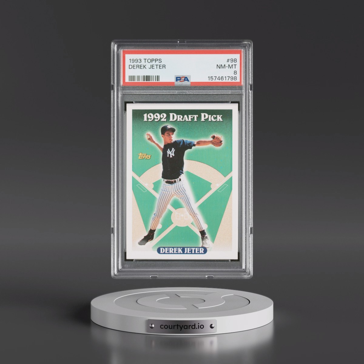 1993 Topps #98 Derek Jeter (PSA 8 NM-MT)