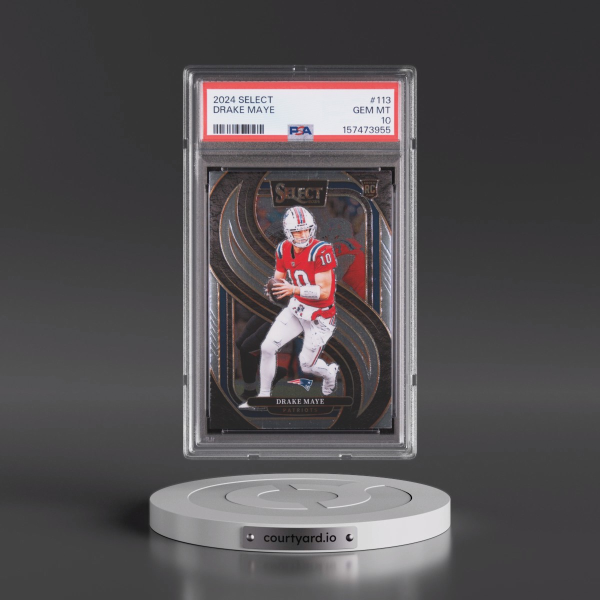 2024 Panini Select #113 Drake Maye (PSA 10 GEM MINT)