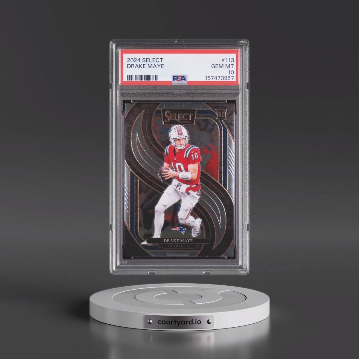 2024 Panini Select #113 Drake Maye (PSA 10 GEM MINT)