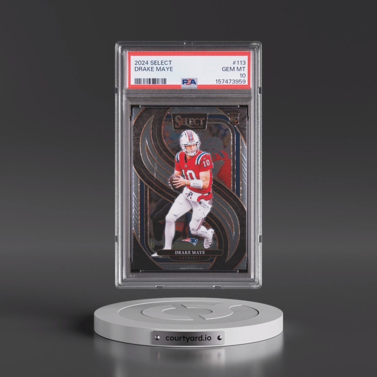 2024 Panini Select #113 Drake Maye (PSA 10 GEM MINT)
