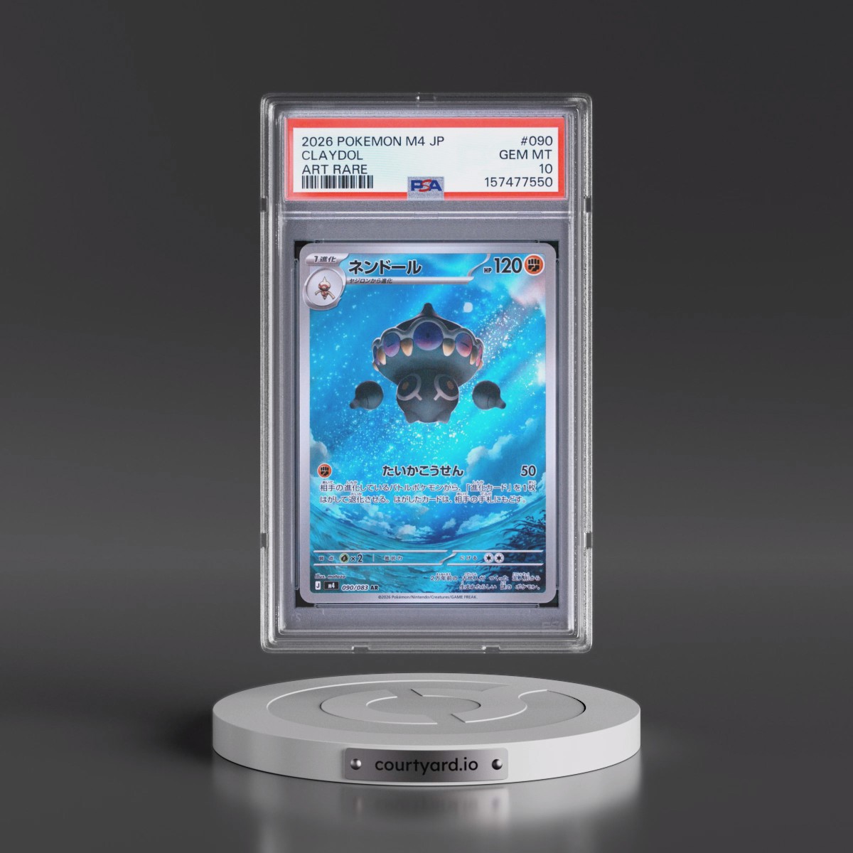 2026 Pokémon M4-Ninja Spinner #090 Claydol - Art Rare (PSA 10 GEM MINT)