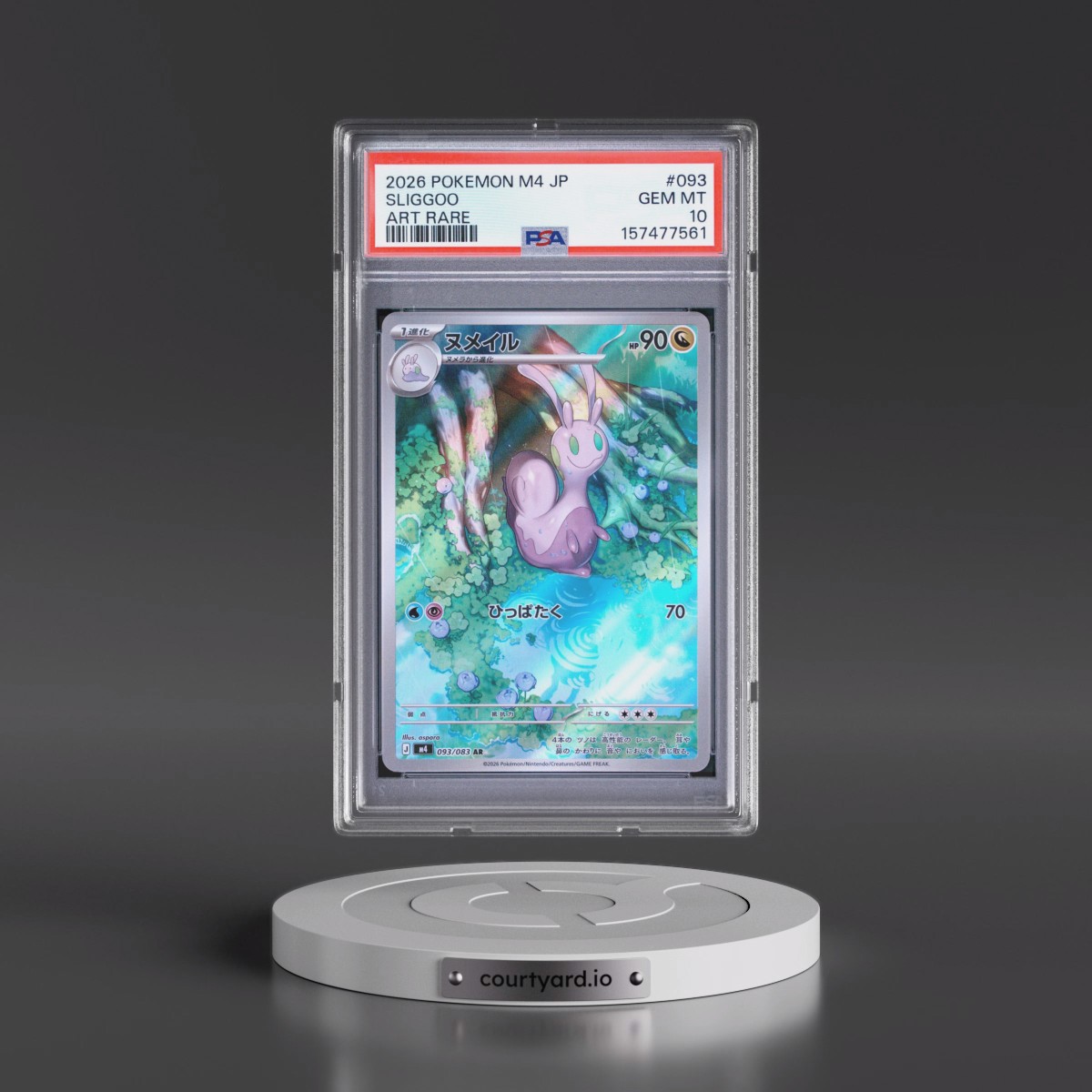 2026 Pokémon M4-Ninja Spinner #093 Sliggoo - Art Rare (PSA 10 GEM MINT)