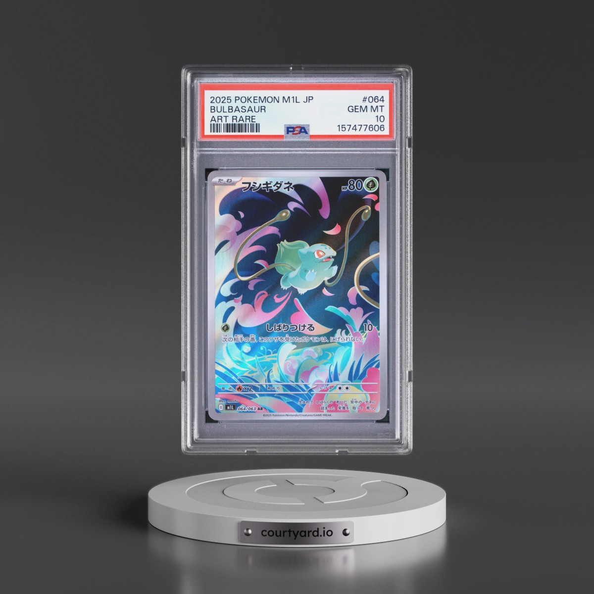 2025 Pokémon M1l-Mega Brave #064 Bulbasaur - Art Rare (PSA 10 GEM MINT)